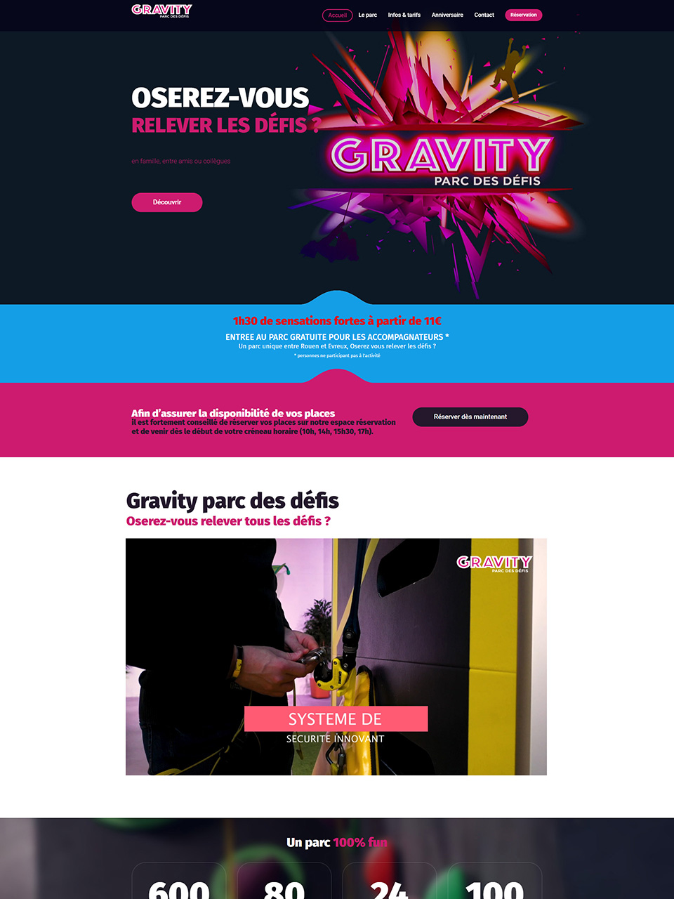 Gravity Parc des défis