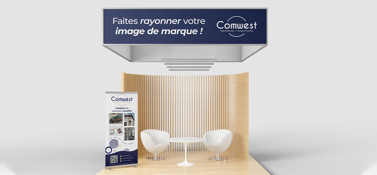 Signalétique événementielle et salons COMWEST