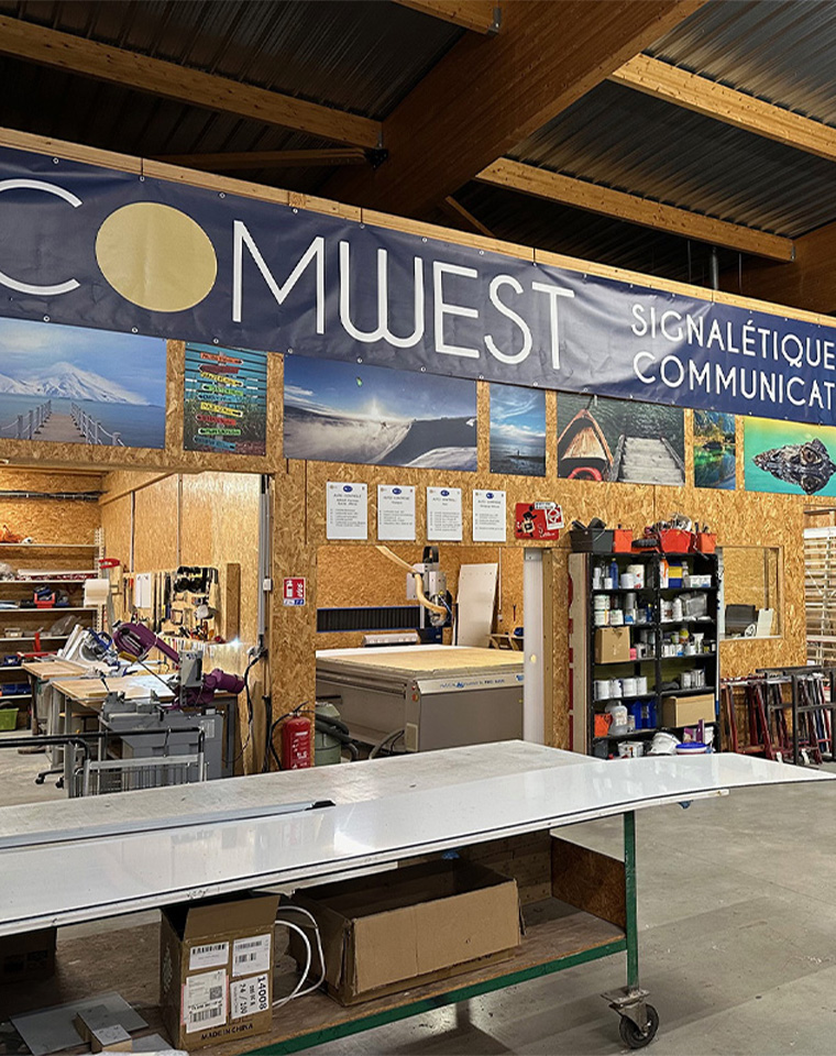 Pose enseigne Comwest